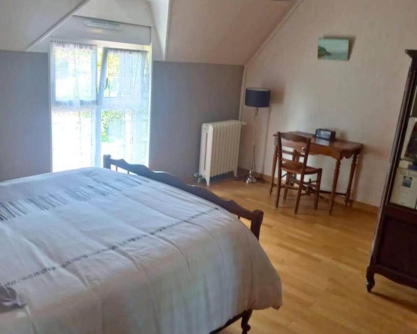 Maison En Pierre Au Milieu Du Bocage Coulouvray-Boisbenatre Luaran gambar